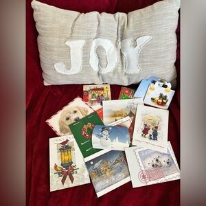 Christmas Holiday notecards with matching envelopes bulk bundle stationary